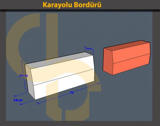  karayolu bordür uygulama