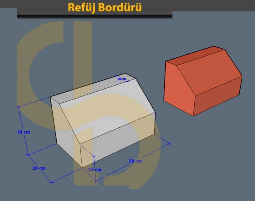  refüj bordür uygulama